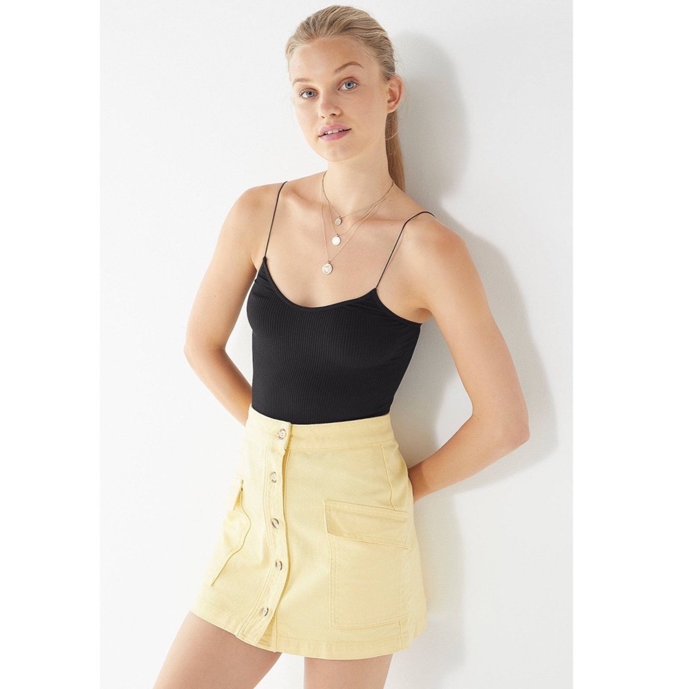 urban outfitters // bdg pocket button front skirt